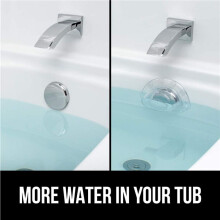 8X Bathtub Overflow Drain Cover Suction Cup Seal Bathtub Stopper for Deeper Bath for Bathroom Overflow Drains