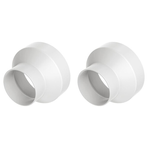 2X Redutor de Duto de 6 A 4 Polegadas, Adaptador de Duto 6 A 4 Redutor de PVC, Aumento/Redutor de Duto para Sistema de Ventilação HVAC de Barraca de
