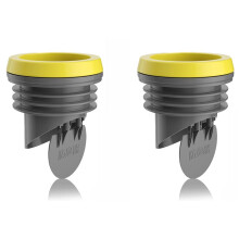 2X Toilet Flanges Wax Rings with Prevent Backflow Valve - Thick Wax Bowl Ring Fits 3.2-4 Inch Waste Lines