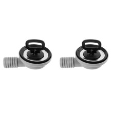 2pcs 56mm 2.2 Inch Sink Waste Drain Plug Hole Angle Fitting for Boat Caravan Motorhome RV Accessories