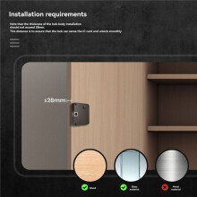 6X Tuya  Cabinet Door Lock for Cabinets  & IC Card Access App Control Keyless Entry
