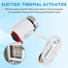2X Actuador Térmico Eléctrico NC M30x1,5 mm Normalmente Cerrado 230V para Calefacción por Suelo Radiante Válvula Termostática de Radiador TRV