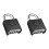 2X Heavy Duty Combination Padlock, Outdoor Padlock, Mechanical Combination Lock for Lockers,Gates(Black) 1
