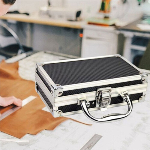 4X Aluminum Alloy Toolbox Accessories Storage Box Practical Aluminum Suitcase Portable Handle Small Toolbox Storage Box 1