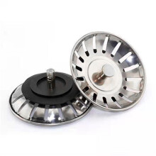 2X Sink Strainer Drain Plug for Basin Stainless Steel Sink Waste Plug Filter Anti-Clogging Floor Drain Drain Filter