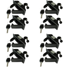 8PCS Compressievergrendeling Trekkervergrendeling Zinklegering Verstelbare Hendel Handbediende Compressievergrendeling Vlakke Zwart