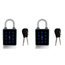 2X TTLock Password Padlock Touch Screen RFID IC Card Key Home Security Waterproof Cabinet Electronic Padlock