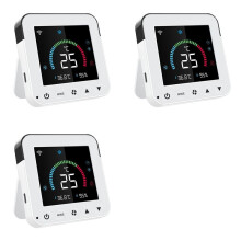 3X Tuya Life New WiFi Thermostat DC5V Klimaanlage IR Fernbedienung Timer Temperatur Feuchtigkeitssensor