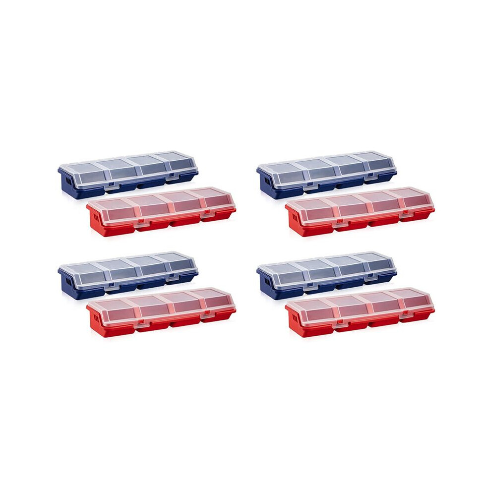 8 Pcs Screw Organizers And Storage Bins With Locks Plastic Hardware Organizer Box With Compartment Bolt Organizer 4713101971662