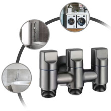 4X 3 Way Angle Valve Improve the Functionality of Your Home or Commercial Spaces with the Three Way Diverter Valve,B