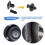 20 Pcs 8mm Hole Push in Expanding Screw Panel Clips Plastic Rivet Black 5