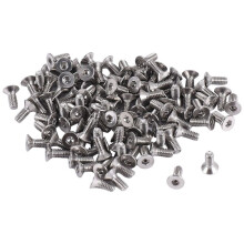 100pcs 304HC Stainless Steel Hex Countersunk Flat Bolts Screws M2x5mm