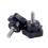 M6 x 15mm Male Thread Screw Star  Locking Screw Handle Black 2 Pcs 2