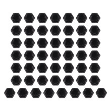 M2 Zinc Plated Nylock Nylon Insert Hex Lock Nuts Black 50pcs