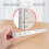 Metal 8 Holes Flat Straight Design Corner Brace Angle Bracket 250mm 3