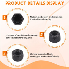 M2 Zinc Plated Nylock Nylon Insert Hex Lock Nuts Black 50pcs