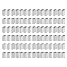 120X Aluminium Krimplushuls voor Staalkabel en Kabel met een Diameter van 2 mm