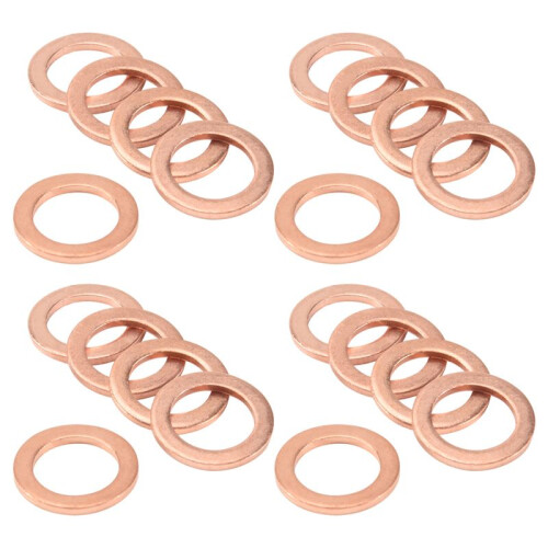20pcs 12mm x 18mm x 1.5mm Copper Flat Washer  Sealing Fitting