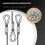 120x Aluminum Crimping Loop Sleeve for 2mm Diameter Wire Rope and Cable 5
