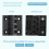 Hinge for barrier,  bearing, plastic, robust, 40 x 40 mm 3