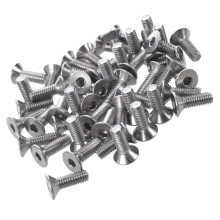 50 Pcs Stainless Steel Countersunk Screws, Hexagon Socket Hex Key Bolts M4 x 12mm