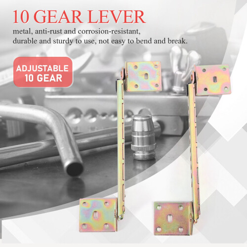 1 Pair Angle Lifting Rod Desk 10 Gear Adjusting Hinge Angle Hinge WITH Bracket 2