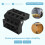 Hinge for barrier,  bearing, plastic, robust, 40 x 40 mm 6