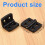 10 pezzi cerniere rinforzate in plastica nera da 40 mm x 30 mm 7