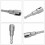 2Pcs Power Wing Nut Driver Set,Slot Wing Nuts Drill Bit Socket Wrenches Tools Set,1/4inch Hex Shank Drills Bits for Panel Nuts Screws Eye C Hook Bolt 6