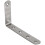 125x75mm L Shape Stainless Steel Shelf Corner Brace Angle Bracket 10