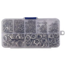 Spring Lock Washer,304 Stainless Steel Spring Lock Washer Assortment Set (410-Pcs,8-Size)