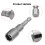 2Pcs Power Wing Nut Driver Set,Slot Wing Nuts Drill Bit Socket Wrenches Tools Set,1/4inch Hex Shank Drills Bits for Panel Nuts Screws Eye C Hook Bolt 7