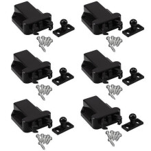 6-Pack Non-Magnetic Push to Open Catch Lock Drawer Cabinet Catch Press Cupboard Bedroom