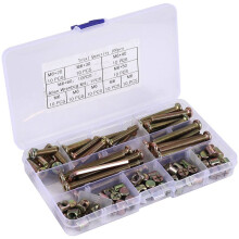 Baby Bed Screws Bolts Kit,Hex Drive Socket Cap Bolts Nuts Assortment Kit,for Crib Cot Chairs,M6 100Pcs