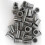 30Pcs M8 Rivet Nuts Stainless Steel Threaded Rivet Insert Nuts M8-1.25mm 5