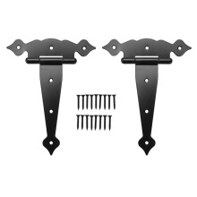 Bisagras de Puerta de Servicio Pesado Bisagras Correa de 8 Pulgadas Bisagras de Puerta Cobertizo Bisagras de Puerta de Granero para Vallas de Madera