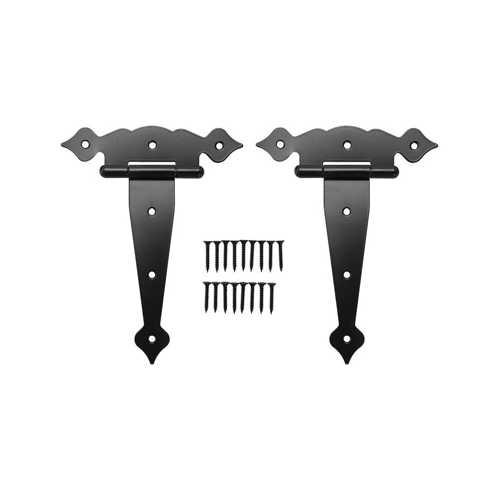 Heavy Duty Gate Hinges 8Inch Strap Hinges Shed Door Hinges Barn Door Hinges For Wooden Fences Decorative Hinges 2Pcs 4713031992577