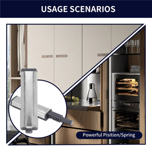 Push Latches for Cabinets 6 Pack Push to Open Cabinet Hardware Push Press  Kitchen Door Push Release 2