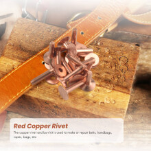 Rivet en Cuivre Rouge et Bavure avec Fixation de Rivet en Cuivre Better Setter Installer L'Outil de RéGlage et le PoinçOn