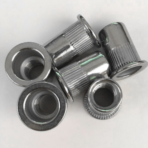 30Pcs M8 Rivet Nuts Stainless Steel Threaded Rivet Insert Nuts M8-1.25mm
