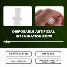 30 Pcs Disposable Artificial Insemination Rods Tube for Dog Goat Sheep Breed Rod Test Tube