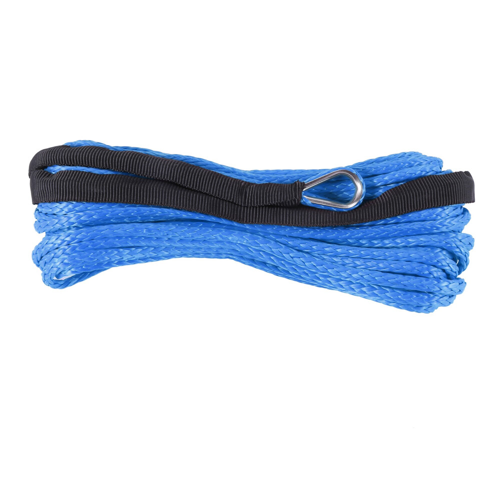 3/16 Inch X 50 Inch 7700 Lbs Synthetic Winch Cable Rope With Protection Sleeve For Atv Utv () 6031861962507