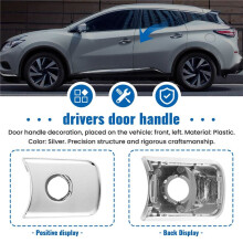 Front Left Outside Door Handle Trim with Keyhole Cover for Murano Rogue FX35 FX45 80645CA000