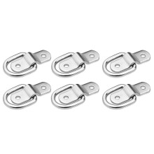 10 Pack D Ring Tie Downs, 1/4Inch Heavy Duty Tie Down D- Rings Anchor Lashing Ring for Loads Boats,Trailers Trucks RV