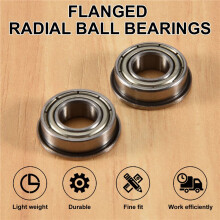 10 Pcs F688ZZ Flanged Radial  Bearings Metal Steel Double Shielded Flange  Bearing, 8 x 16 x 5mm for Motor