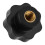 40PCS M6 Internal Thread Knob Screw Plastic Star  Clamping Knob Black M6 x 25 6