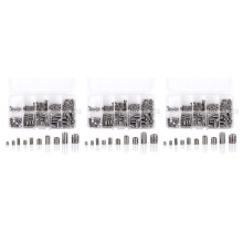 600Pcs 304 Stainless Steel Grub Screws Hex Socket Screw Assortment Kit Set M3/M4/M5/M6/M8