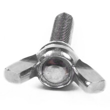 5 Pcs M5 Butterfly Wing Hand Screws Bolts 304 Stainless Steel Fastener Assortment Set, Full Thread (M5X40mm)