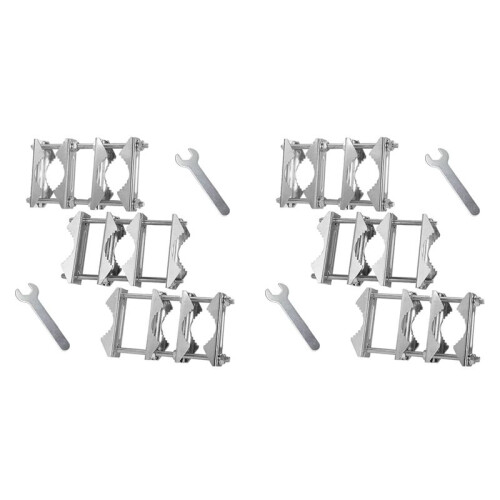 6 Pacote de Grampo de Mastro de Antena Dupla V Bloco de Mandíbula Parafusos de 5,5 Polegadas, Antiferrugem para Serviço Pesado Suporte de Suporte de
