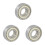 3 pcs 15X35X11mm Shielded Miniature Deep   Radial 6202Z  Bearing Silver + White 1